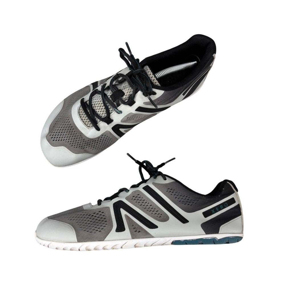 Xero Shoes HFS Grey Black Minimalist Barefoot Running Shoes Zero Drop Men's 12